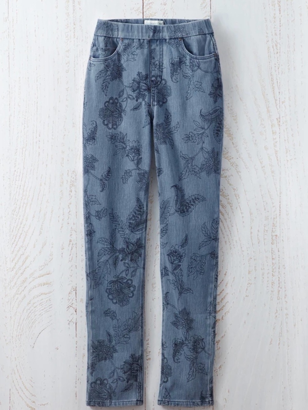 Coldwater Creek Impressions Knit Denim Leggings